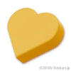 ラウンド タイル 1 x 1 - ハート：[Pearl Gold / パールゴールド]