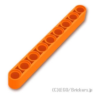 テクニック リフトアーム 1 x 9：[Orange / オレンジ]