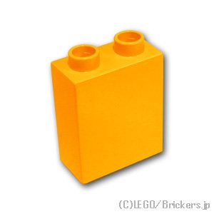 デュプロ ブロック 1 x 2 x 2：[Bt,Lt Orange / ブライトライトオレンジ]