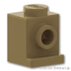 ブロック 1 x 1 - ヘッドライト：[Dark Tan / ダークタン]