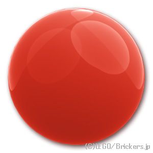 ボール - ハードプラスチック 52mm (デュプロ)：[Red / レッド]