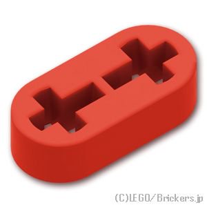 テクニック リフトアーム 1 x 2 - 薄型：[Red / レッド]