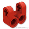 テクニック 軸/ピンコネクター - 垂直ダブル：[Red / レッド]