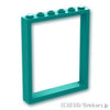 ウィンドウ フレーム 1 x 6 x 6：[Dark Turquoise / ダークターコイズ]