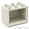 コンテナ 食器棚 2 x 3 x 2：[White / ホワイト]