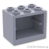 コンテナ 食器棚 2 x 3 x 2：[Light Bluish Gray / グレー]
