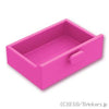 コンテナ 2 x 3 - 食器棚の引き出し：[Dark Pink / ダークピンク]