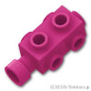 ブロック 1 x 2 x 2/3 - 4面スタッド：[Magenta / マゼンタ]