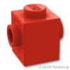 ブロック 1 x 1 - 2面スタッド：[Red / レッド]