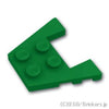 ウェッジ プレート 3 x 4 - スタッドノッチ：[Green / グリーン]