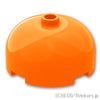 ラウンド ブロック 3 x 3 x 1 1/3 - ドームトップ：[Orange / オレンジ]