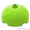 ラウンド ブロック 3 x 3 x 1 1/3 - ドームトップ：[Lime / ライム]