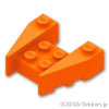 ウェッジ 3 1/2 x 4 - スタッドノッチ：[Orange / オレンジ]