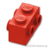 ブロック 1 x 2 - 2面スタッド：[Red / レッド]