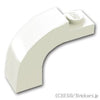 ハーフ アーチ 1 x 3 x 2 - カーブトップ：[White / ホワイト]