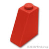 スロープ 65°- 2 x 1 x 2：[Red / レッド]