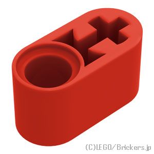 テクニック リフトアーム 1 x 2 - 軸/ピン穴：[Red / レッド]