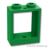 ウィンドウ 1 x 2 x 2 - フラットフロント：[Green / グリーン]