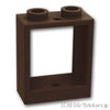 ウィンドウ フレーム 1 x 2 x 2：[Dark Brown / ダークブラウン]