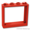 ウィンドウ 1 x 4 x 3：[Red / レッド]