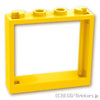 ウィンドウ 1 x 4 x 3：[Yellow / イエロー]
