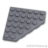 ウェッジ プレート 6 x 6 - コーナーカット：[Dark Bluish Gray / ダークグレー]