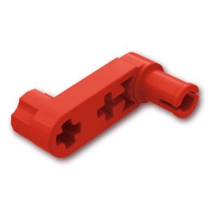 テクニック リフトアーム 1 x 3 - クランク薄型(新)：[Red / レッド]