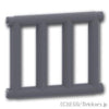 バー 1 x 4 x 3：[Dark Bluish Gray / ダークグレー]