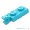 プレート 1 x 2 - 水平クリップ：[Md,Azure / ミディアムアズール]
