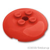 ディッシュ 4 x 4 - 4スタッドとピンホール：[Red / レッド]