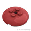 ディッシュ 4 x 4 - 4スタッドとピンホール：[Dark Red / ダークレッド]