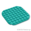 ラウンド プレート 8 x 8 - 角丸：[Dark Turquoise / ダークターコイズ]