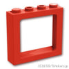 トレイン ウィンドウ フレーム1 x 4 x 3：[Red / レッド]