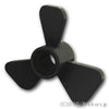 プロペラ 3ブレード 26.6mm ピン穴：[Black / ブラック]
