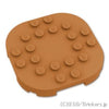 ラウンド コーナー プレート 6 x 6 - 4足：[Md,Nougat / ミディアムヌガー]