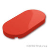 タイル ラウンド 2 x 4 - オーバル ：[Red / レッド]