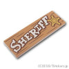 タイル 2 x 6 - SHERIFFの看板：[Md,Nougat / ミディアムヌガー]