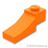 逆ハーフ アーチ 1 x 3：[Orange / オレンジ]