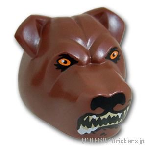 ドッグヘッド - 三頭犬 フラッフィーのライトヘッド(ハリーポッター)：[Reddish Brown / ブラウン]