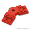プレート 2 x 6 x 2/3 - ベント：[Red / レッド]