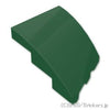 カーブ ウェッジ 3 x 2 - 左：[Dark Green / ダークグリーン]