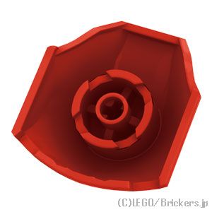 ラージフィギュアアーマー - 2 x 2 ラウンドブロック：[Red / レッド]