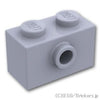 ブロック 1 x 2 - サイドスタッド：[Light Bluish Gray / グレー]