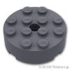 ラウンド ブロック 4 x 4：[Dark Bluish Gray / ダークグレー]