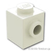 ブロック 1 x 1 - サイドスタッド：[White / ホワイト]