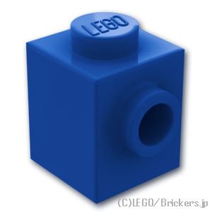 ブロック 1 x 1 - 1面スタッド：[Blue / ブルー]