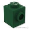 ブロック 1 x 1 - サイドスタッド：[Dark Green / ダークグリーン]