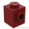 ブロック 1 x 1 - サイドスタッド：[Dark Red / ダークレッド]