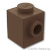 ブロック 1 x 1 - サイドスタッド：[Dark Brown / ダークブラウン]