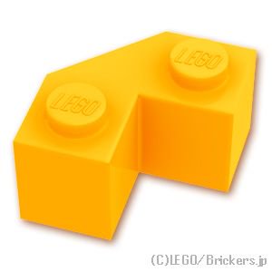 ブロック 2 x 2 - ファセット：[Bt,Lt Orange / ブライトライトオレンジ]
